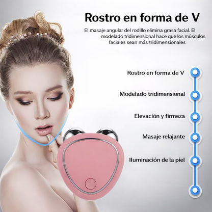 MASAJEADOR FACIAL CON MICROCORRIENTE