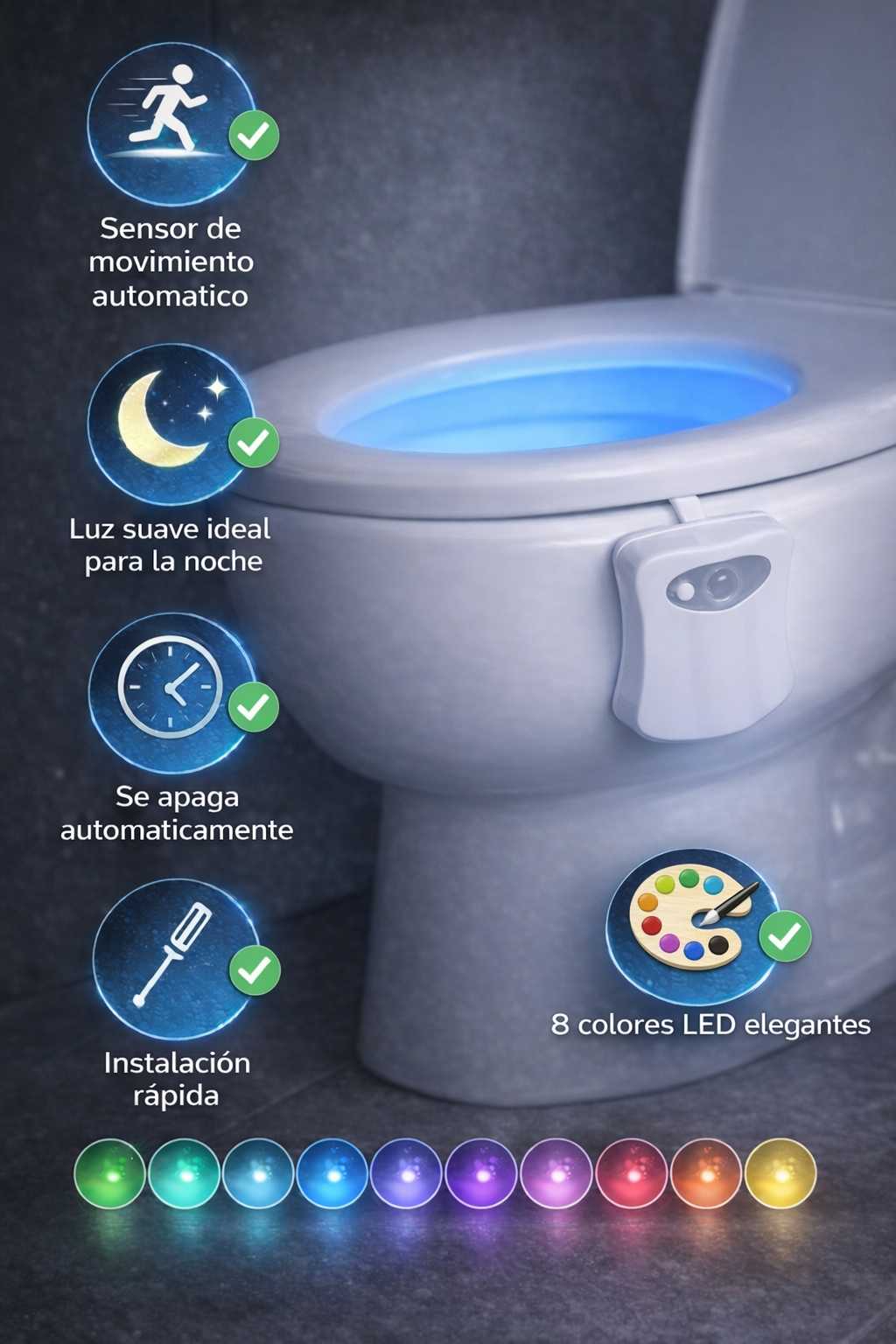 SmartLuz WC - Luz con sensor para inodoro